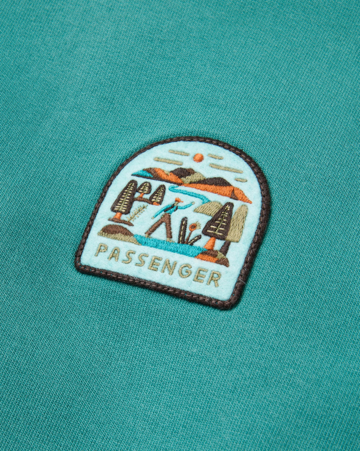 Downtime Heavyweight Sweatshirt - Pacific Green - Flatlay