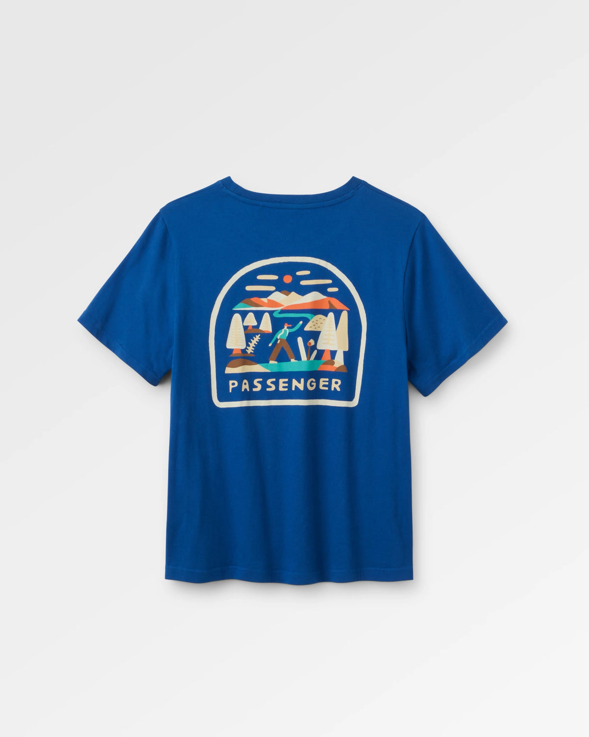 Lost Patch Women's Organic Cotton T-Shirt - Blue Navy - Flatlay