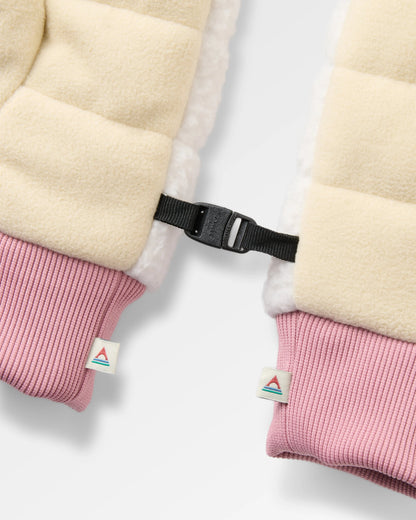 Avalanche Sherpa Mittens - White Sand - Flatlay