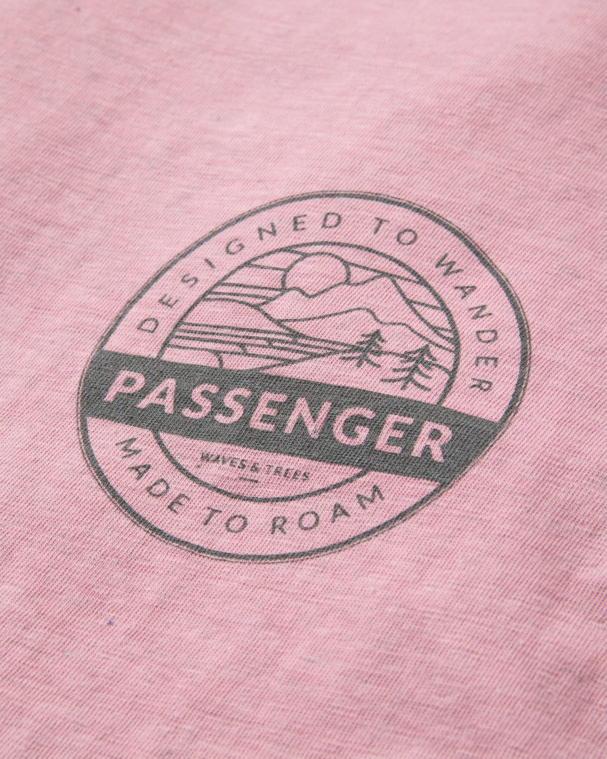 Odyssey Recycled Cotton T-Shirt - Pink Haze - Flatlay