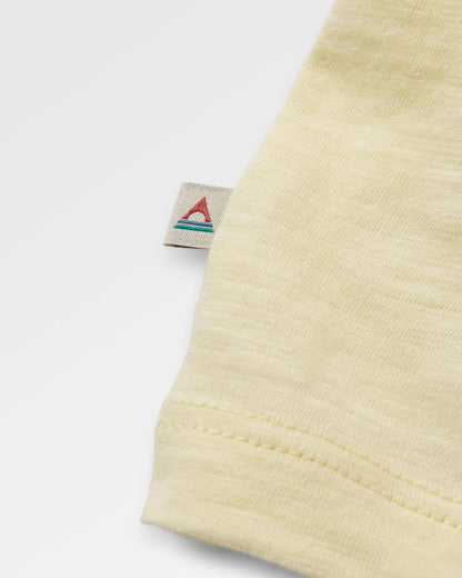 Explore T-Shirt - Pale Yellow - Flatlay