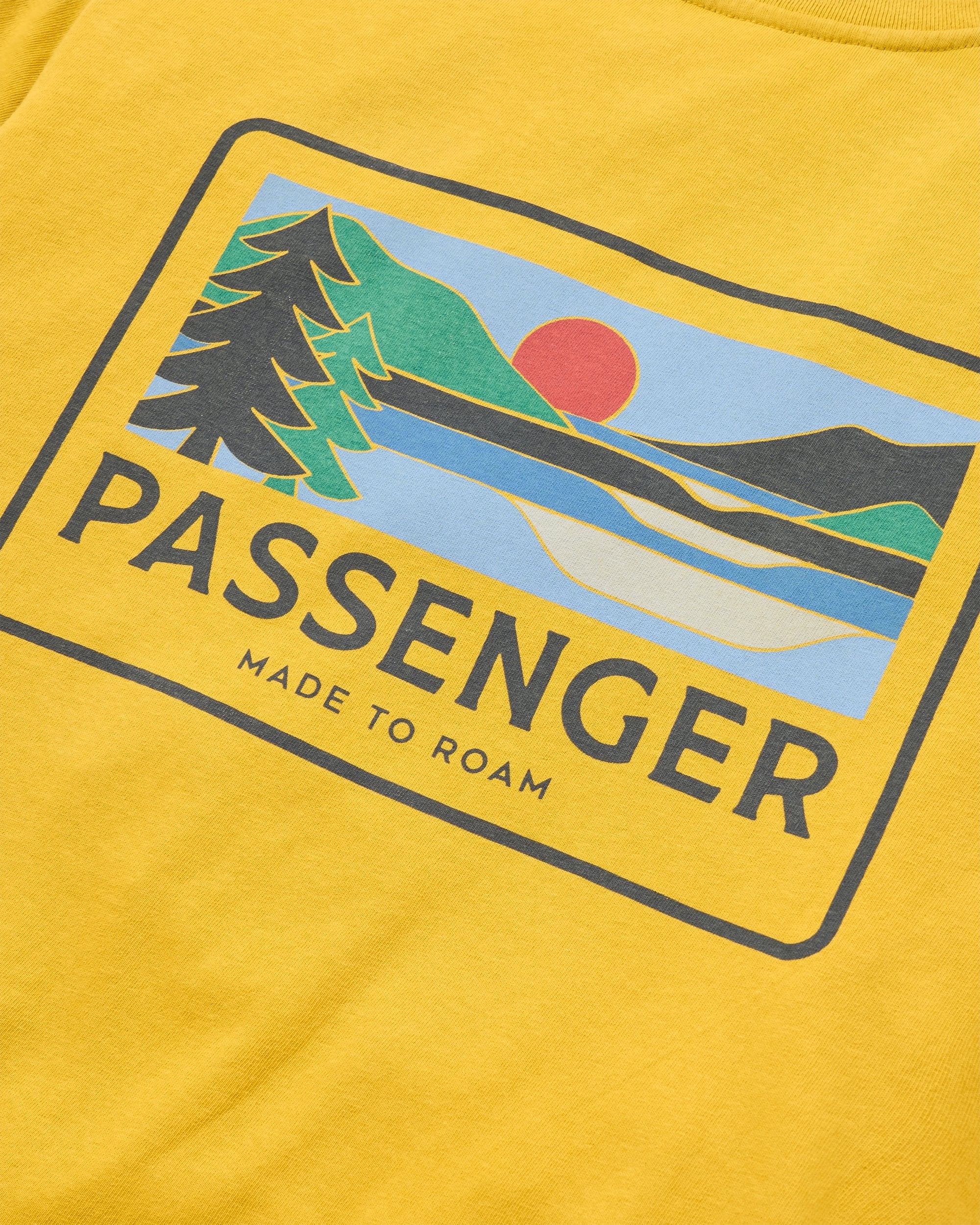 Roamer Women's Recycled Cotton T-Shirt - Heritage Yellow - Flatlay