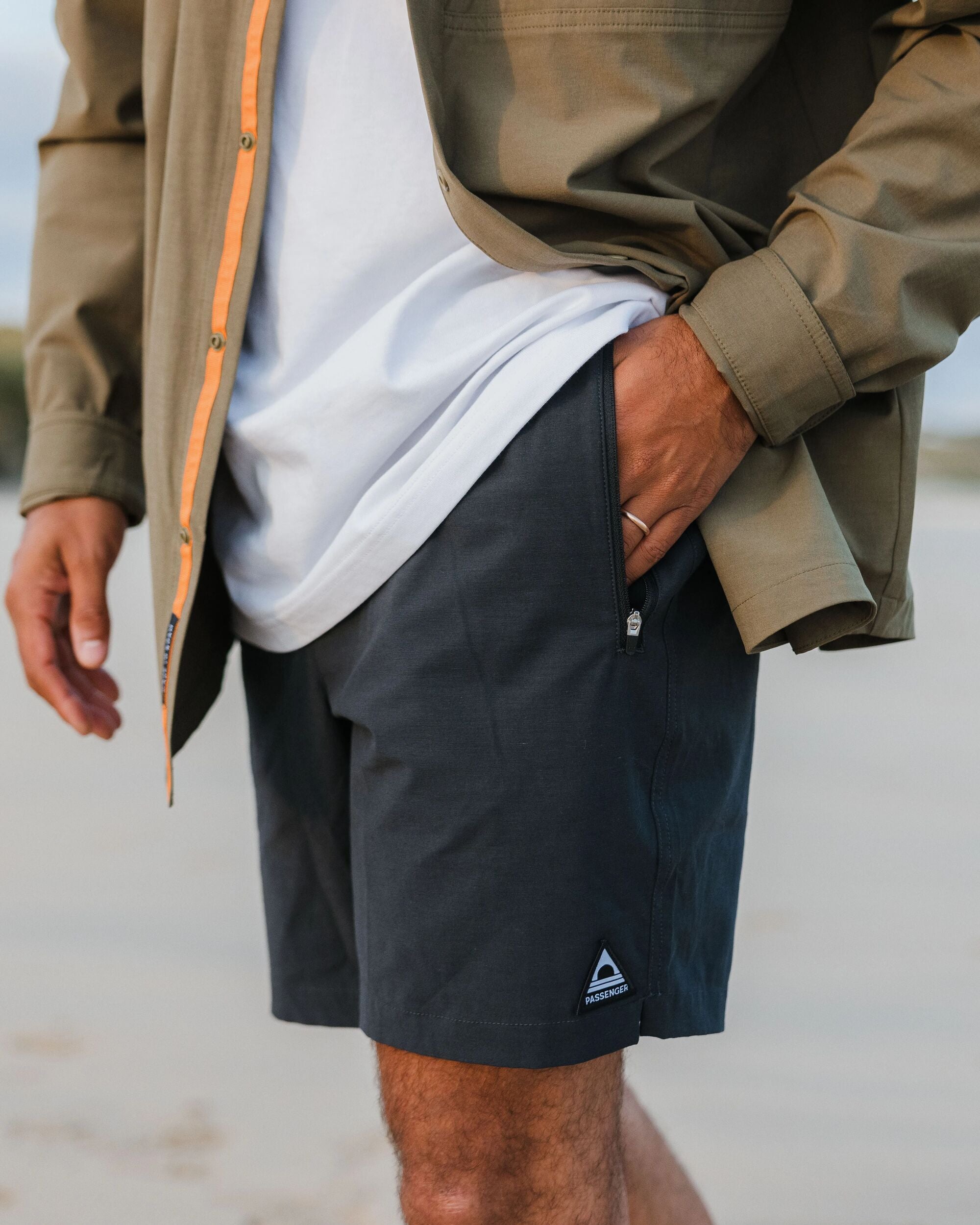 Traveller Organic All Purpose Short - Black - Lifestyle