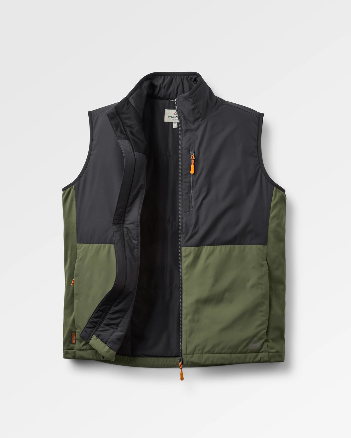 Daybreak Lightweight Thermore® Insulated Vest - Faded Black/Khaki - Flatlay
