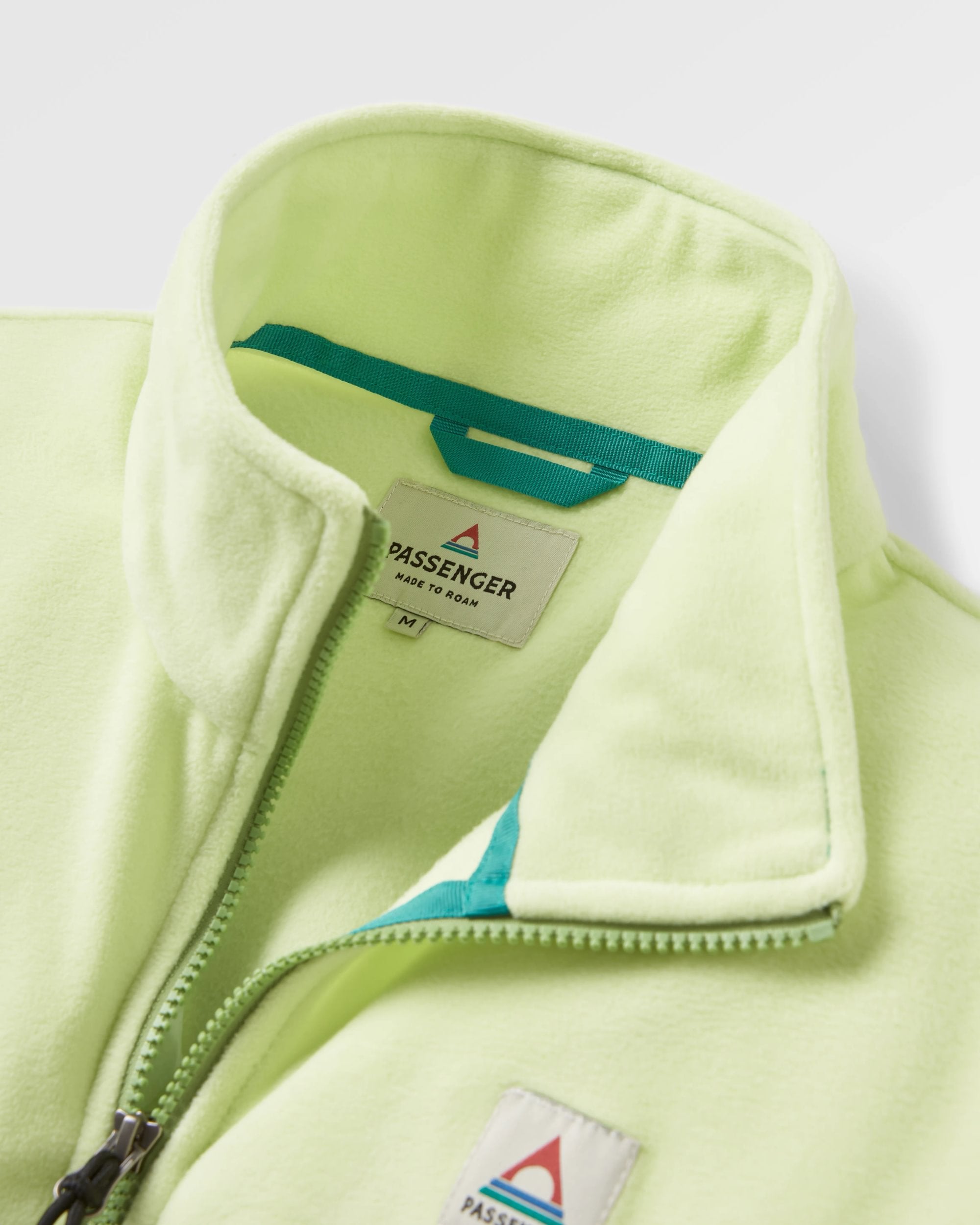 Ayla Recycled Micro Polartec® Fleece - Soft Lime Juice - Flatlay