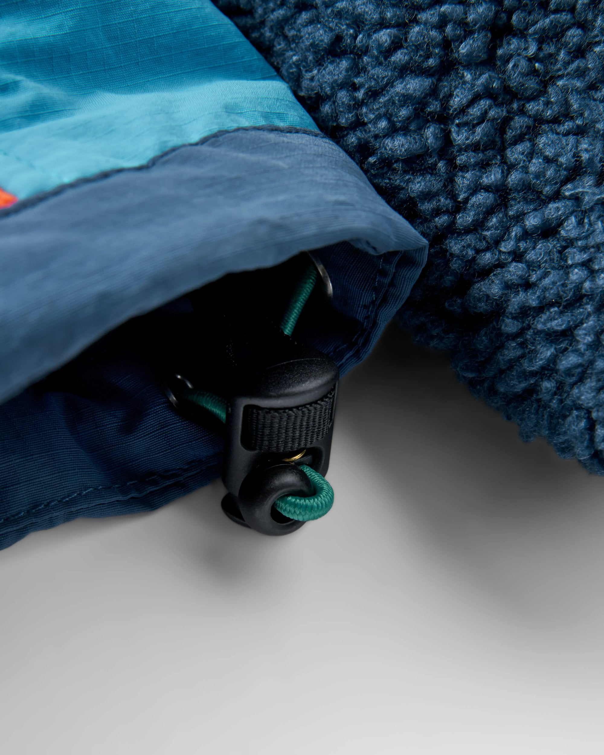 Lara Quilted Jacket - Rich Navy/Ember Orange - Flatlay