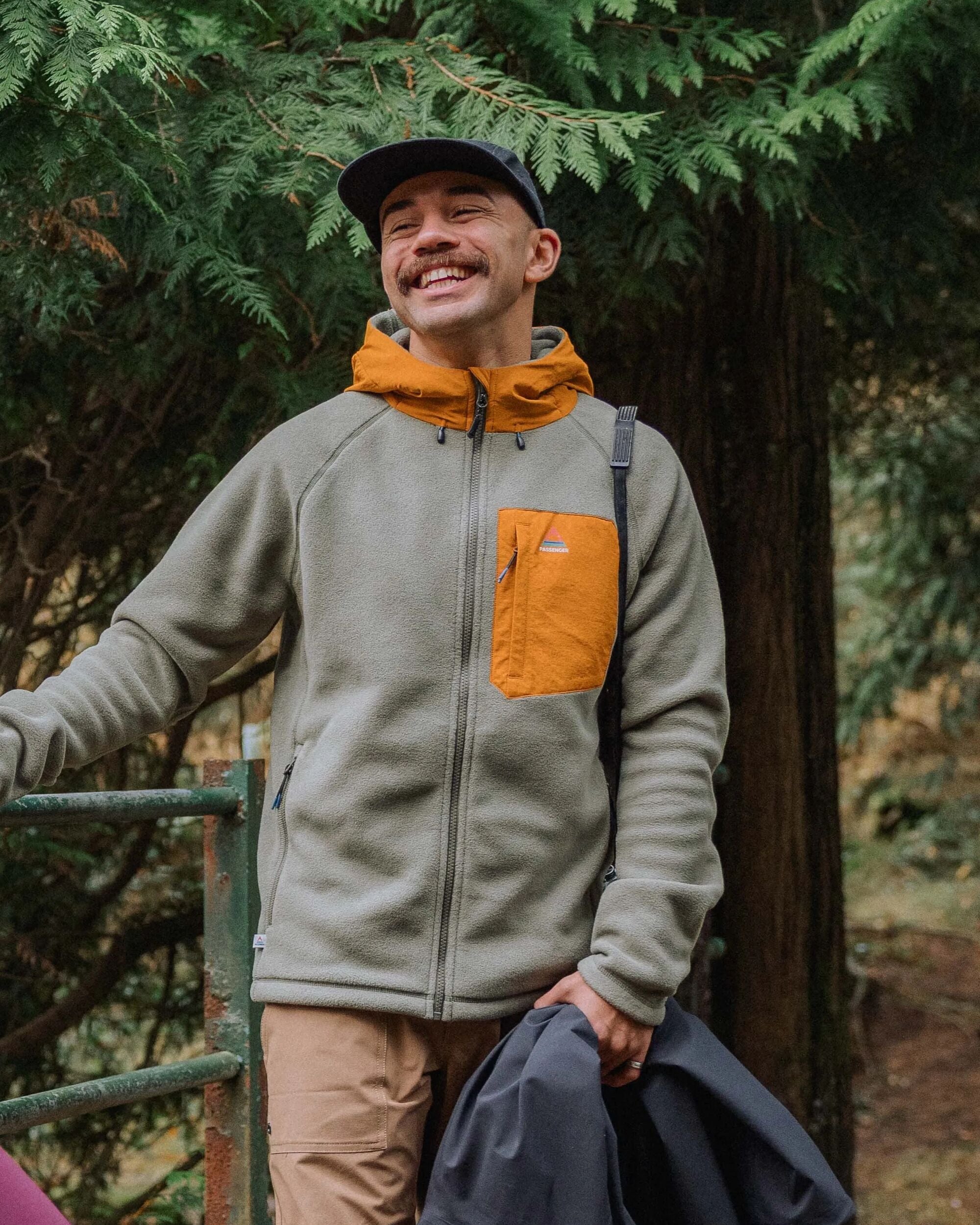 Sierrascape Men's Recycled Polartec® Fleece Hoodie - Dusty Olive - Lifestyle