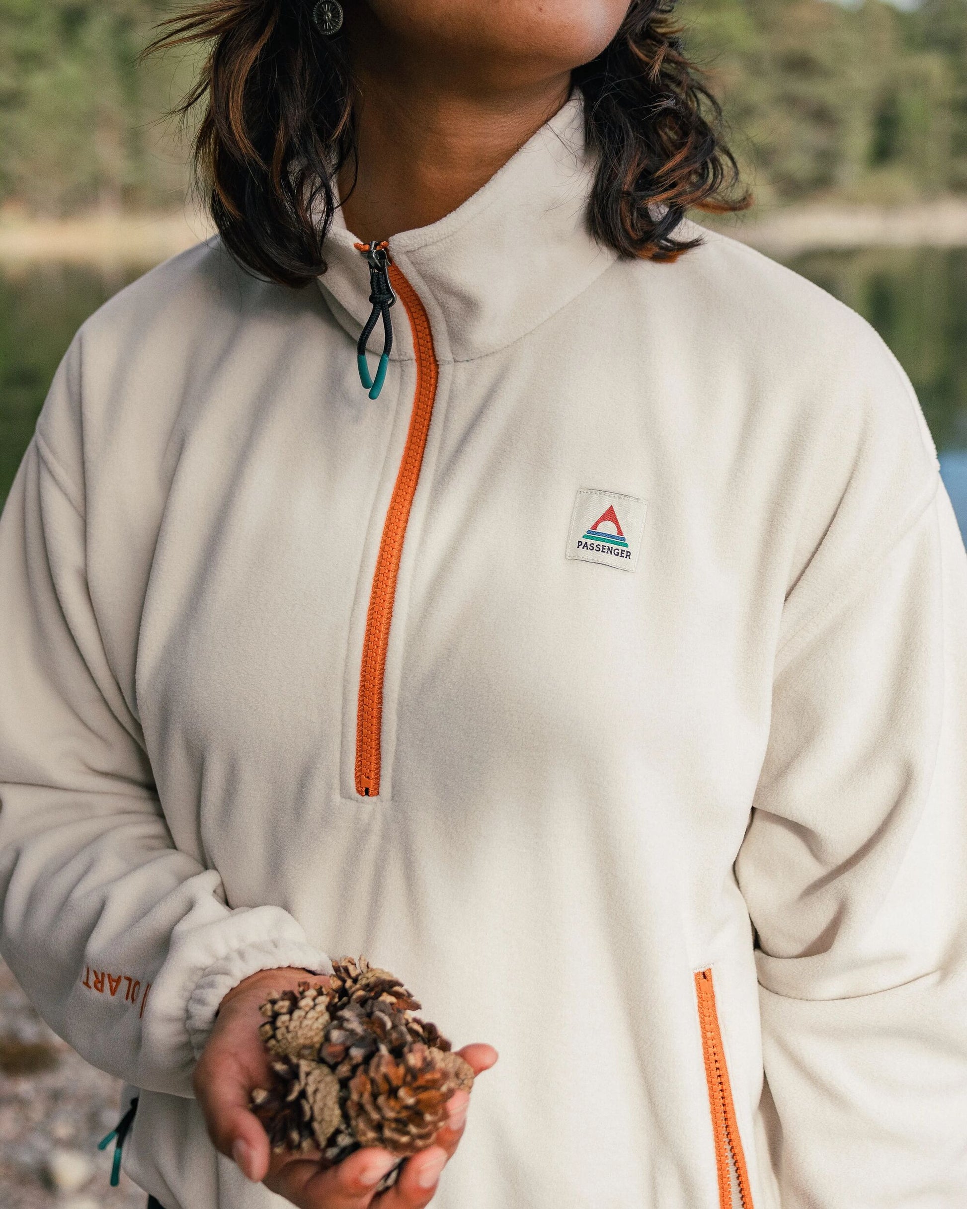 Ayla Recycled Micro Polartec® Fleece - Vintage White