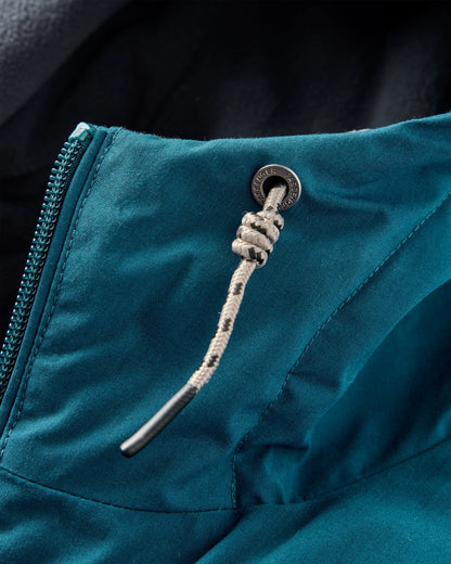Bundoran Recycled Jacket - Tidal Blue - Flatlay
