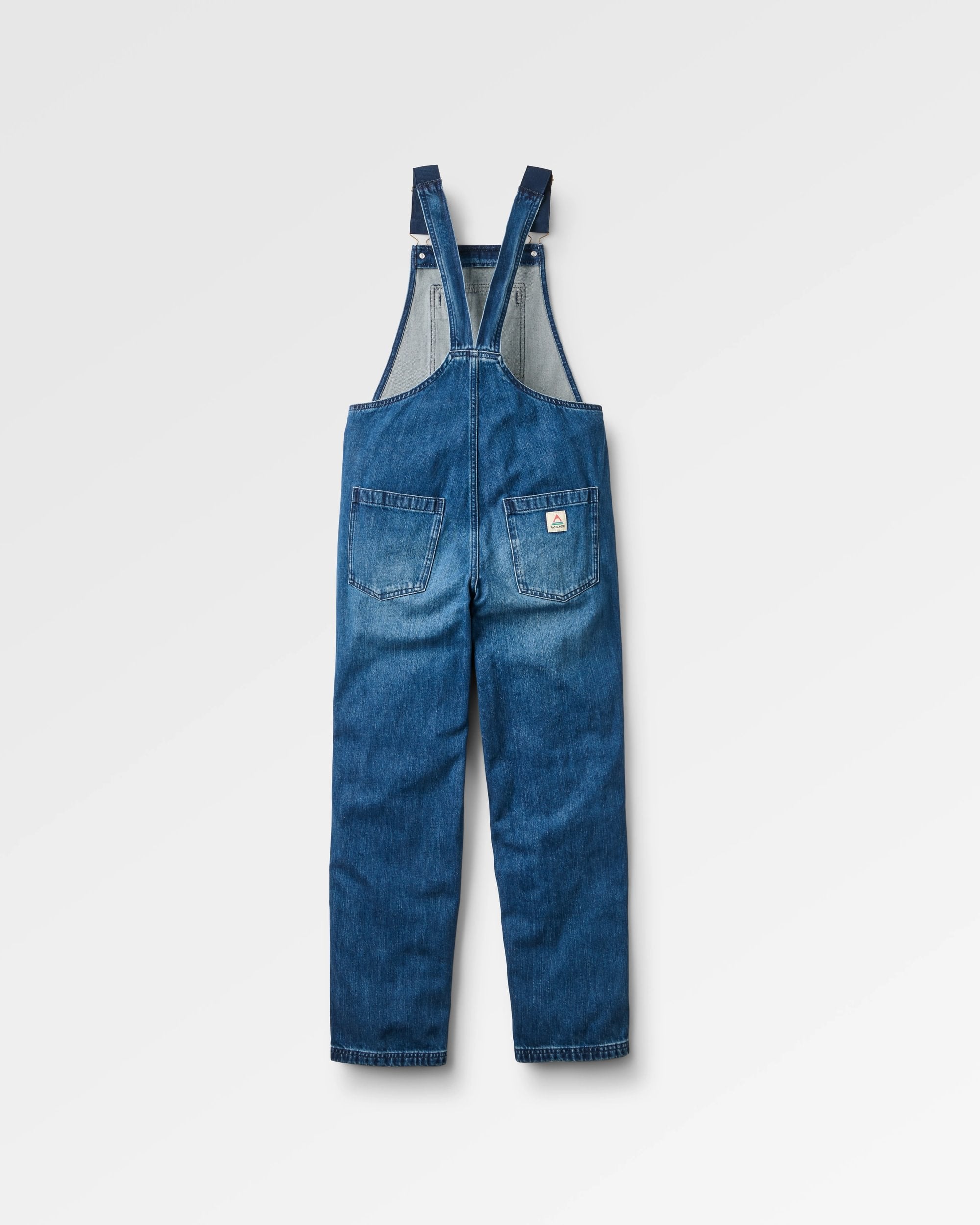 Shuffle Denim Dungarees - Denim Blue - Flatlay