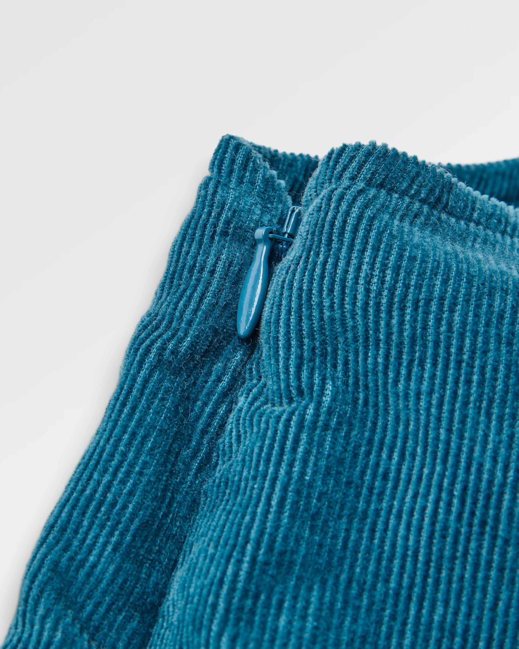 Meadows Organic Cotton Cord Dungarees - Tidal Blue - Flatlay