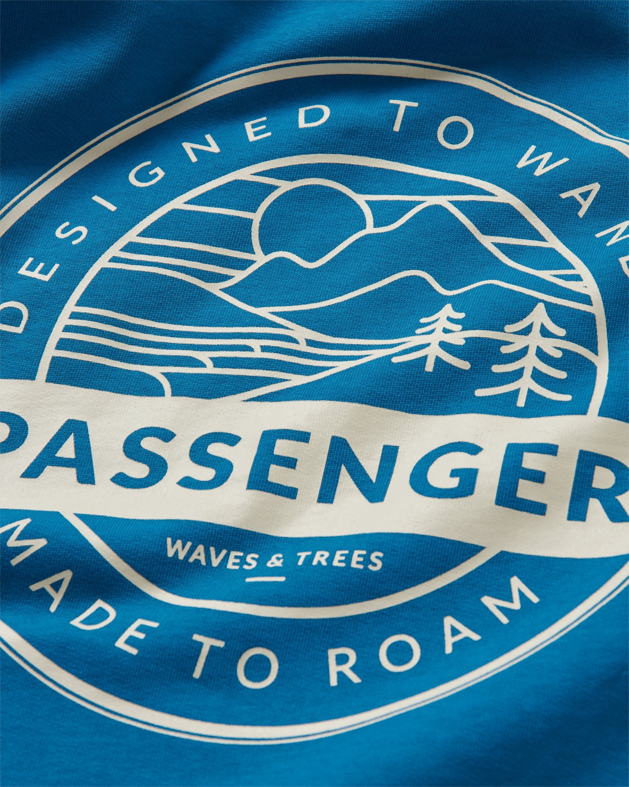 Odyssey Organic Cotton Hoodie - Blue Steel - Flatlay