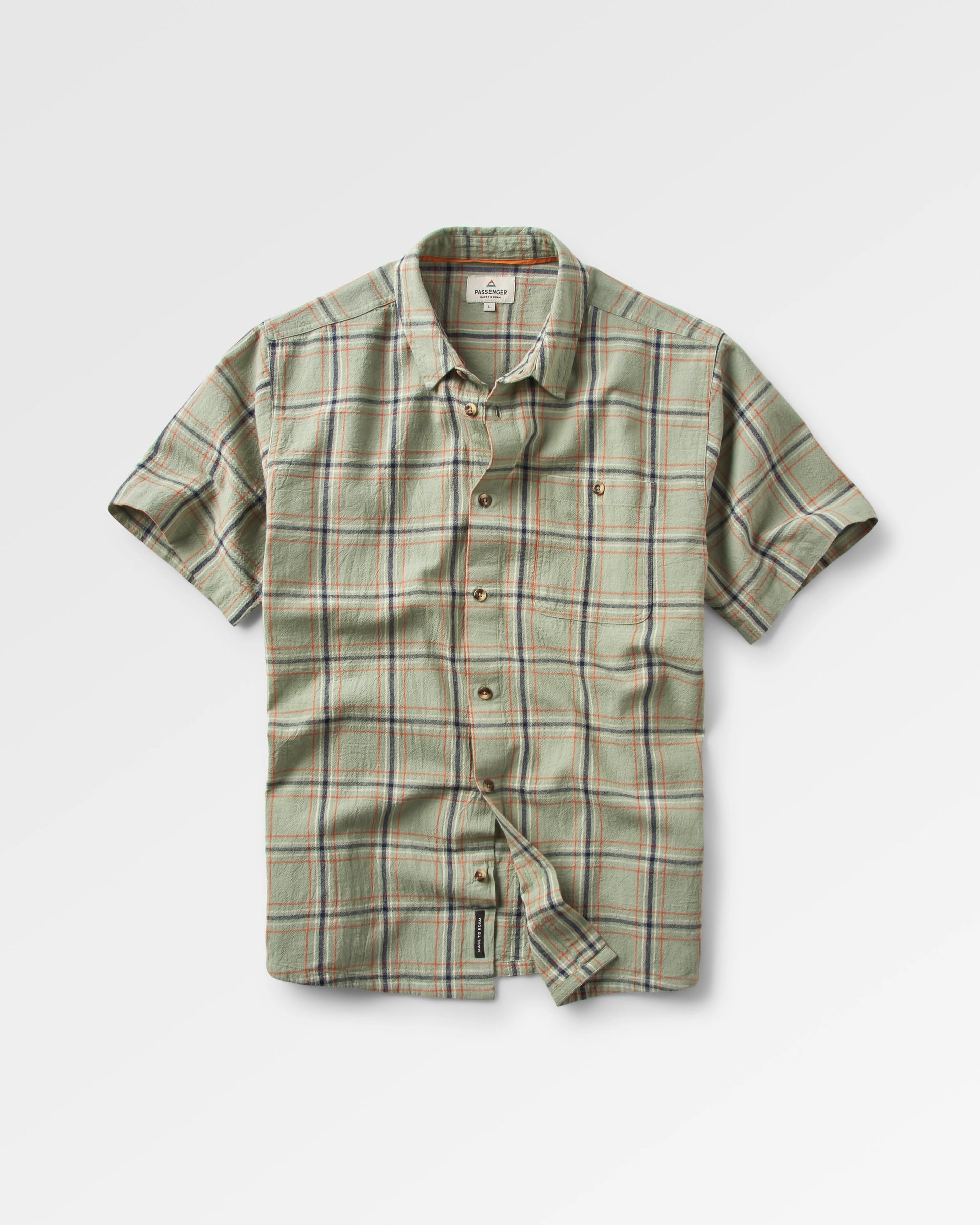 Chill Organic Cotton Check Shirt - Pistachio