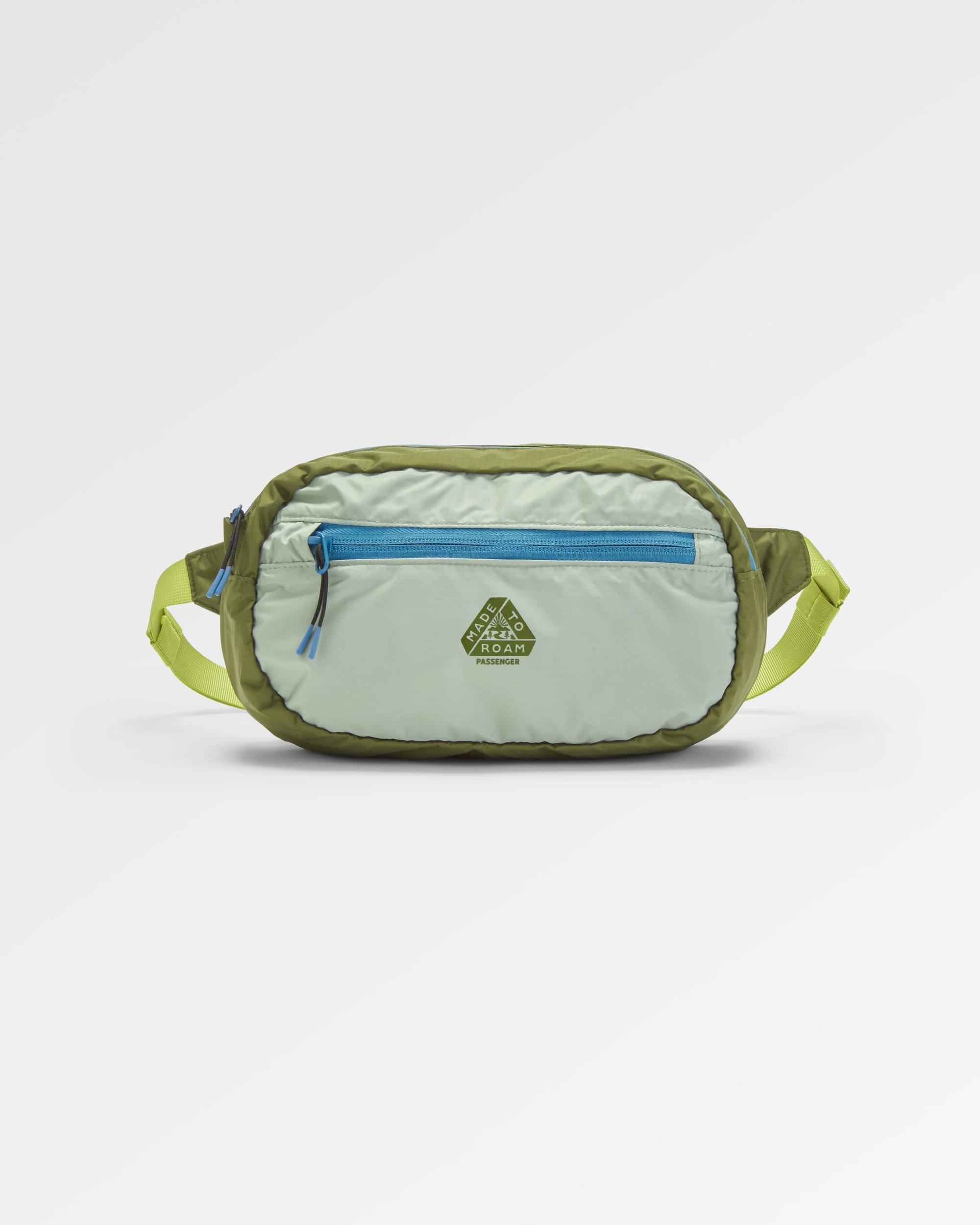 Trail Light Recycled Packable Hip Pack - Khaki - Flatlay