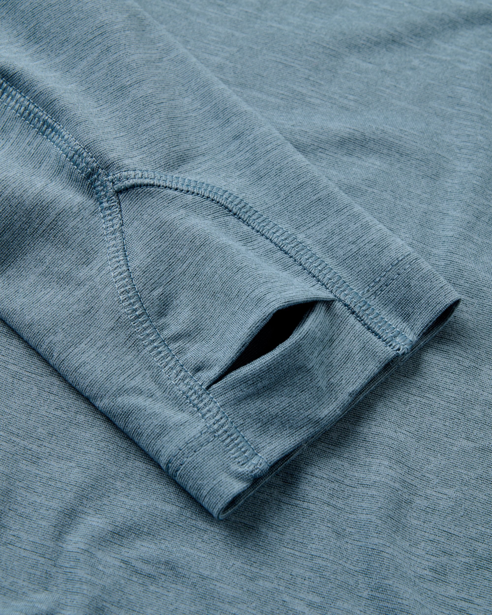 Light Ray Lightweight UPF Hoodie - Storm Grey Marl - Flatlay