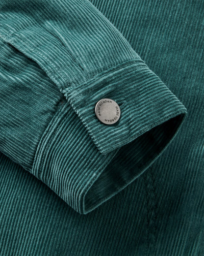 Taylor Organic Cord Jacket - Deep Ocean - Flatlay
