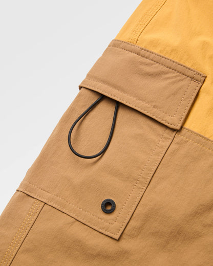 Cutback NetPlus® 17" Boardshort - Spruce Yellow/Toffee - Flatlay