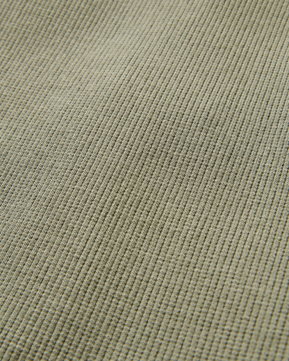 Out There Ribbed T-Shirt - Dusty Olive - Flatlay