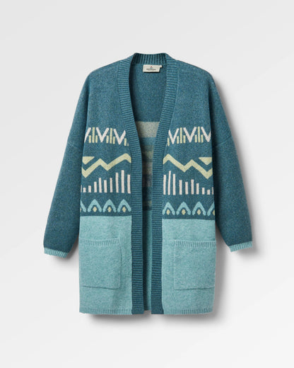 Nettle Recycled Knitted Cardigan - Arctic