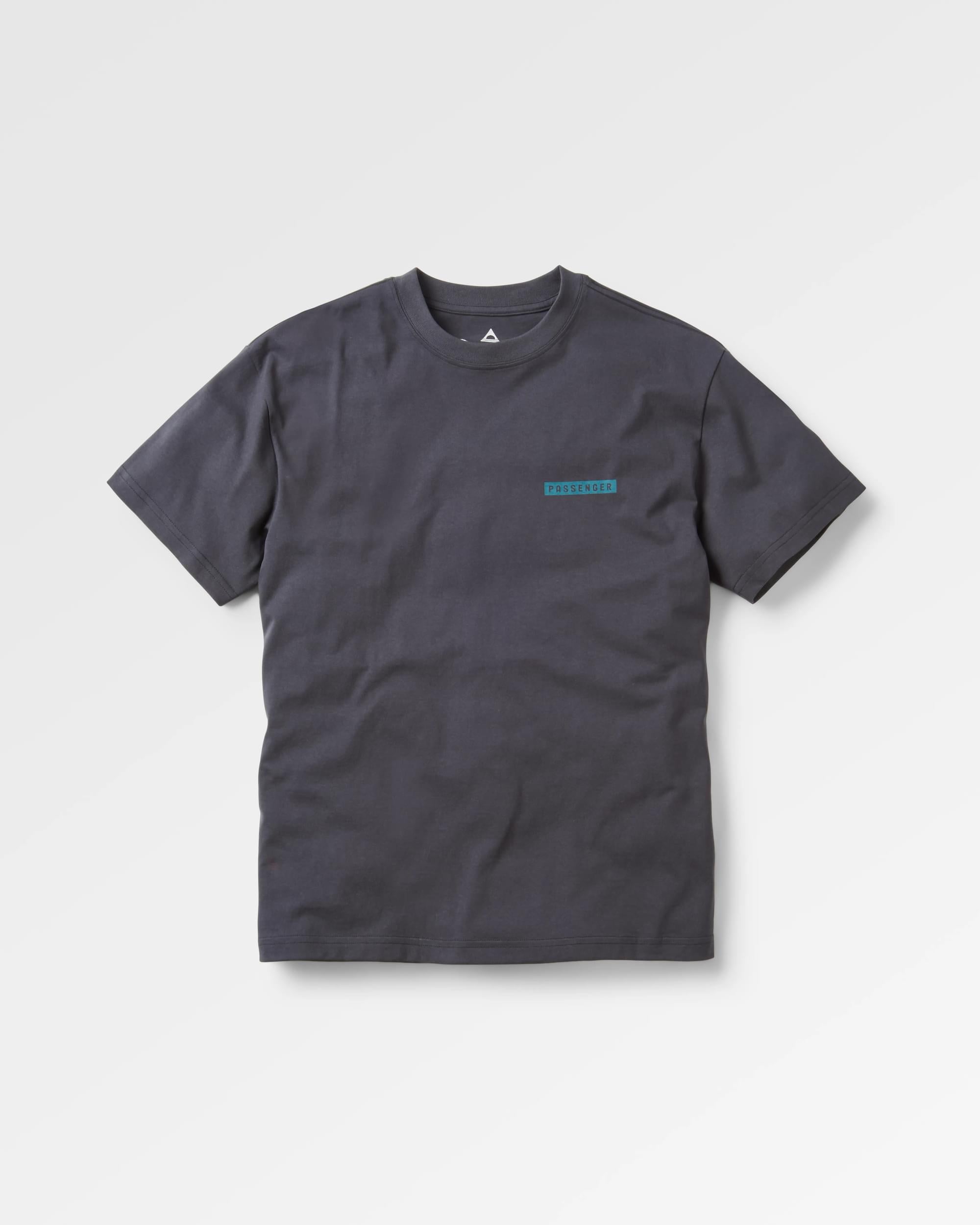 Sierra Recycled Relaxed Fit T-Shirt - Black - Flatlay