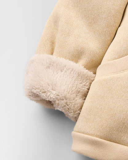 Big Skies Fleece Lined 1/2 Zip Sweatshirt - Oat - Flatlay