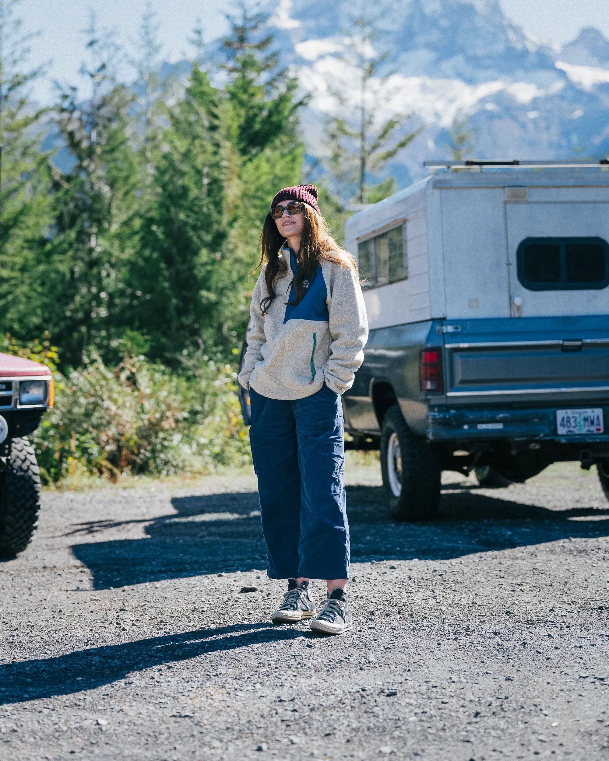 Home Recycled Sherpa Fleece - Oatmeal - Lifestyle