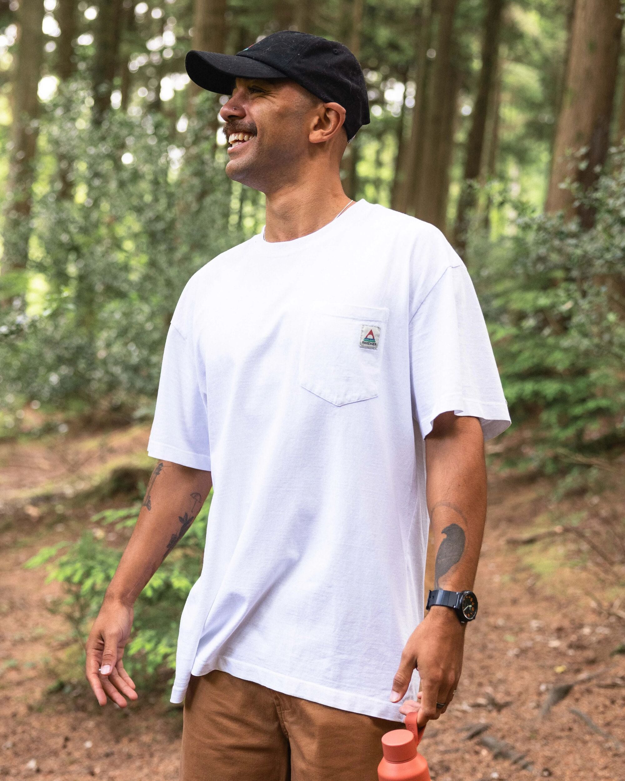 Heritage Organic Relaxed Fit T-Shirt - White - Lifestyle