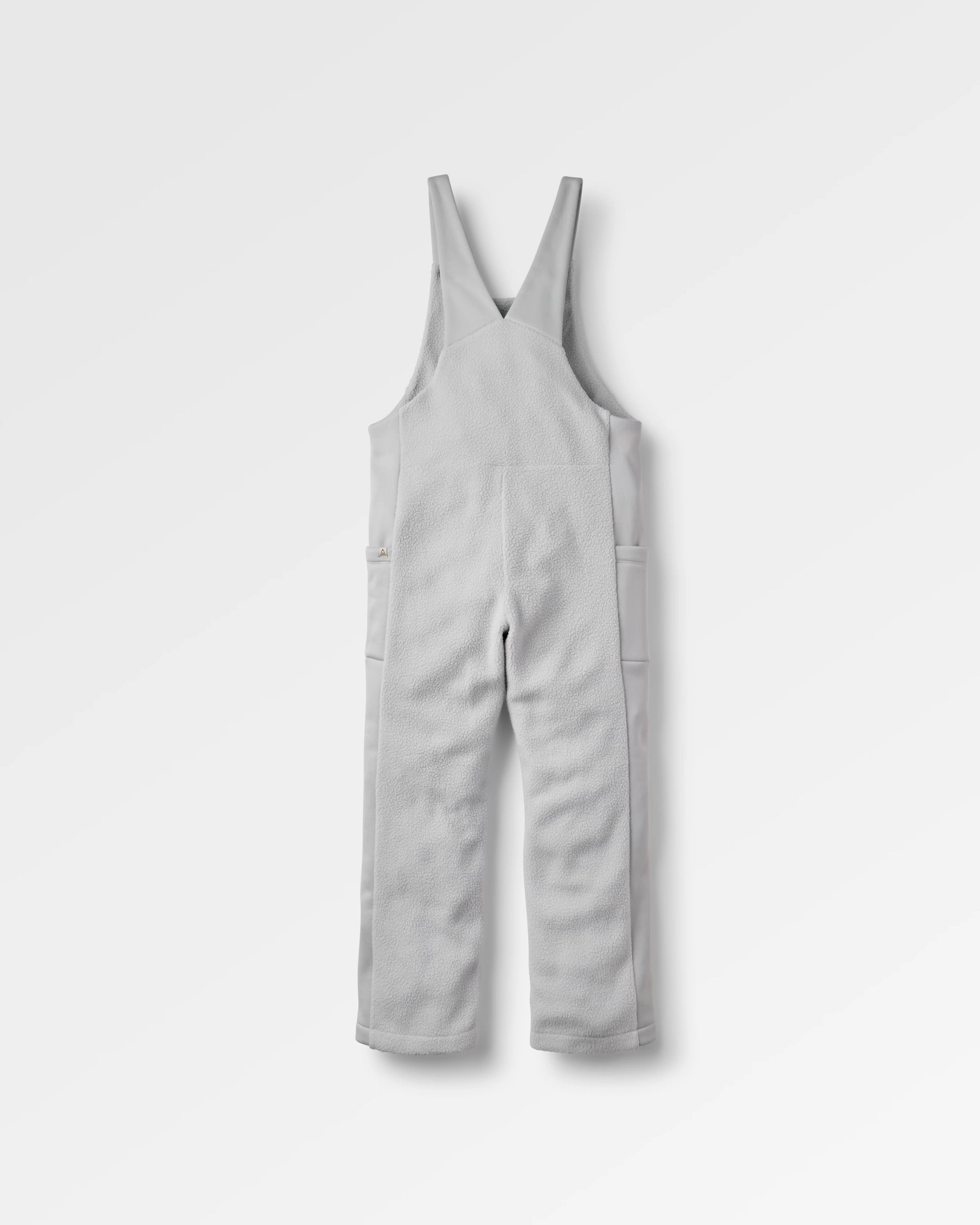 Campout Fleece Dungaree - Light Grey - Flatlay