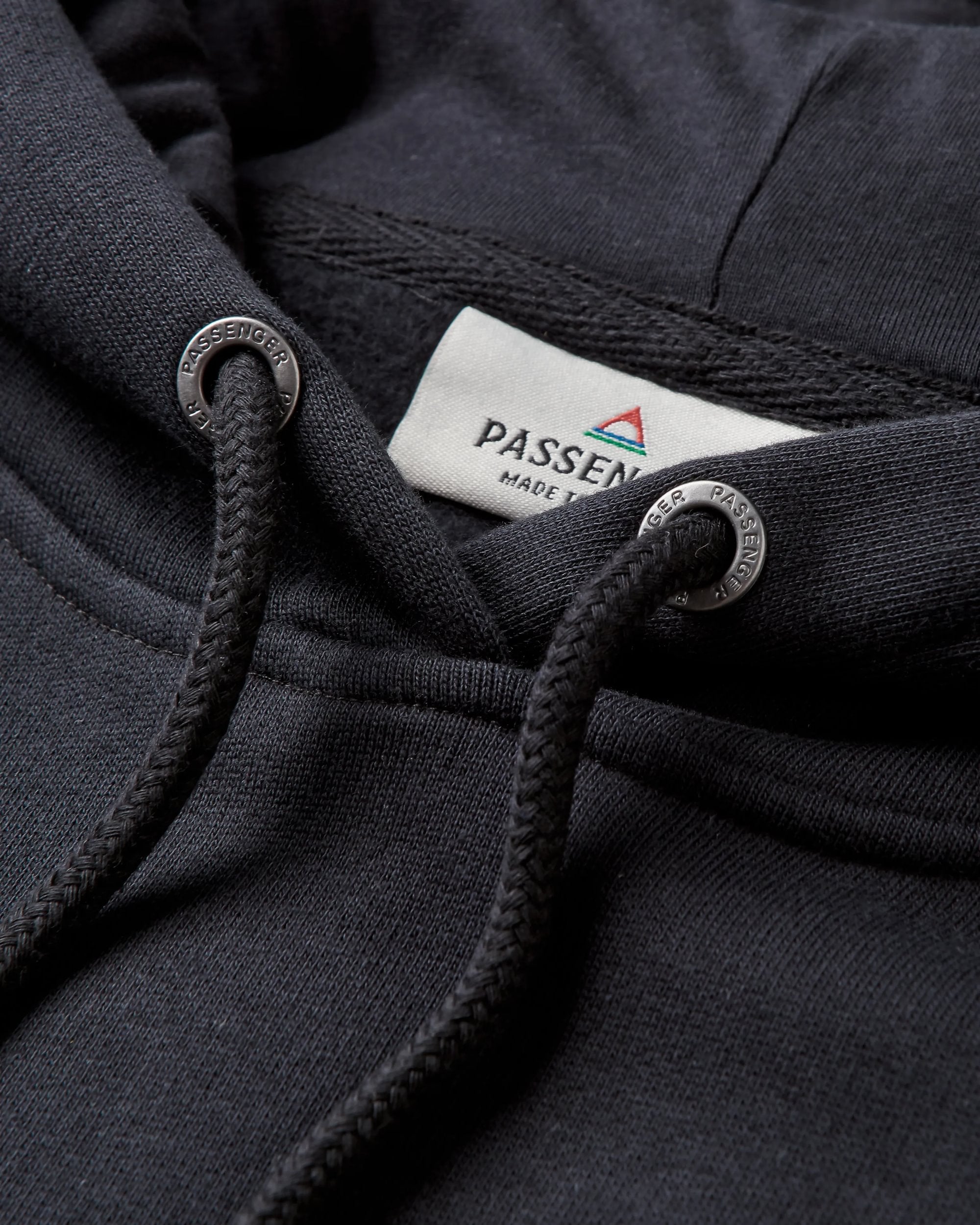 Odyssey Organic Cotton Hoodie - Black - Flatlay