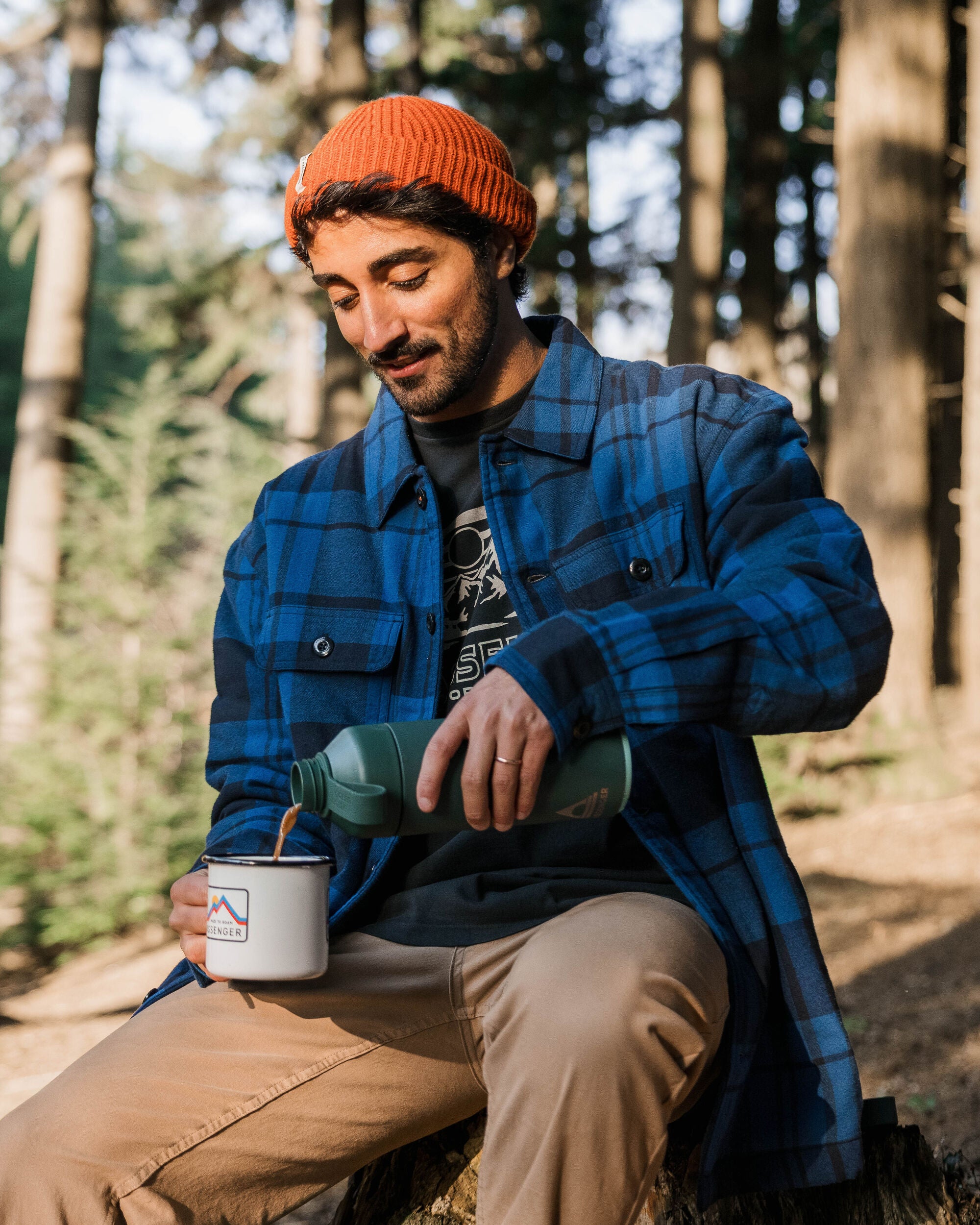 Freestyle Sherpa-Lined Overshirt - True Blue - Lifestyle