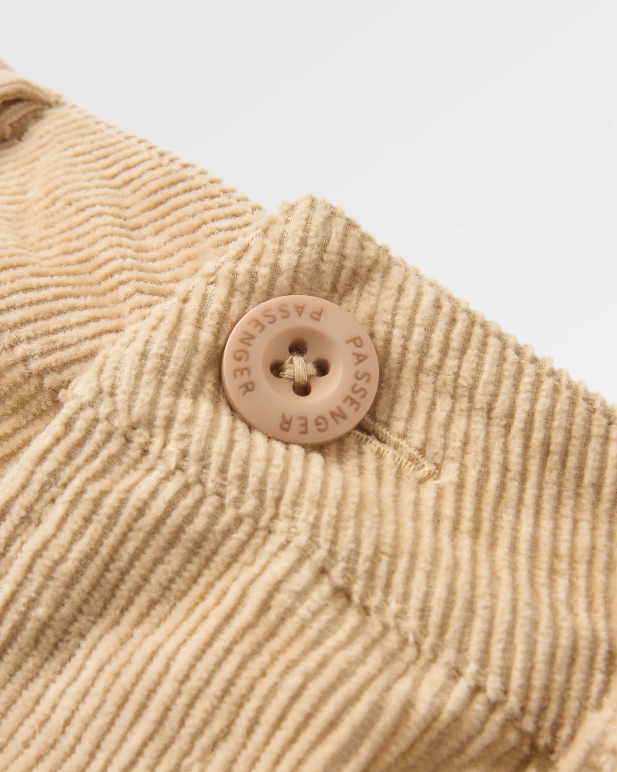 365 Cord Trouser - Stone - Flatlay