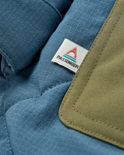 Campscape Parka - Khaki/Dark Denim - Flatlay