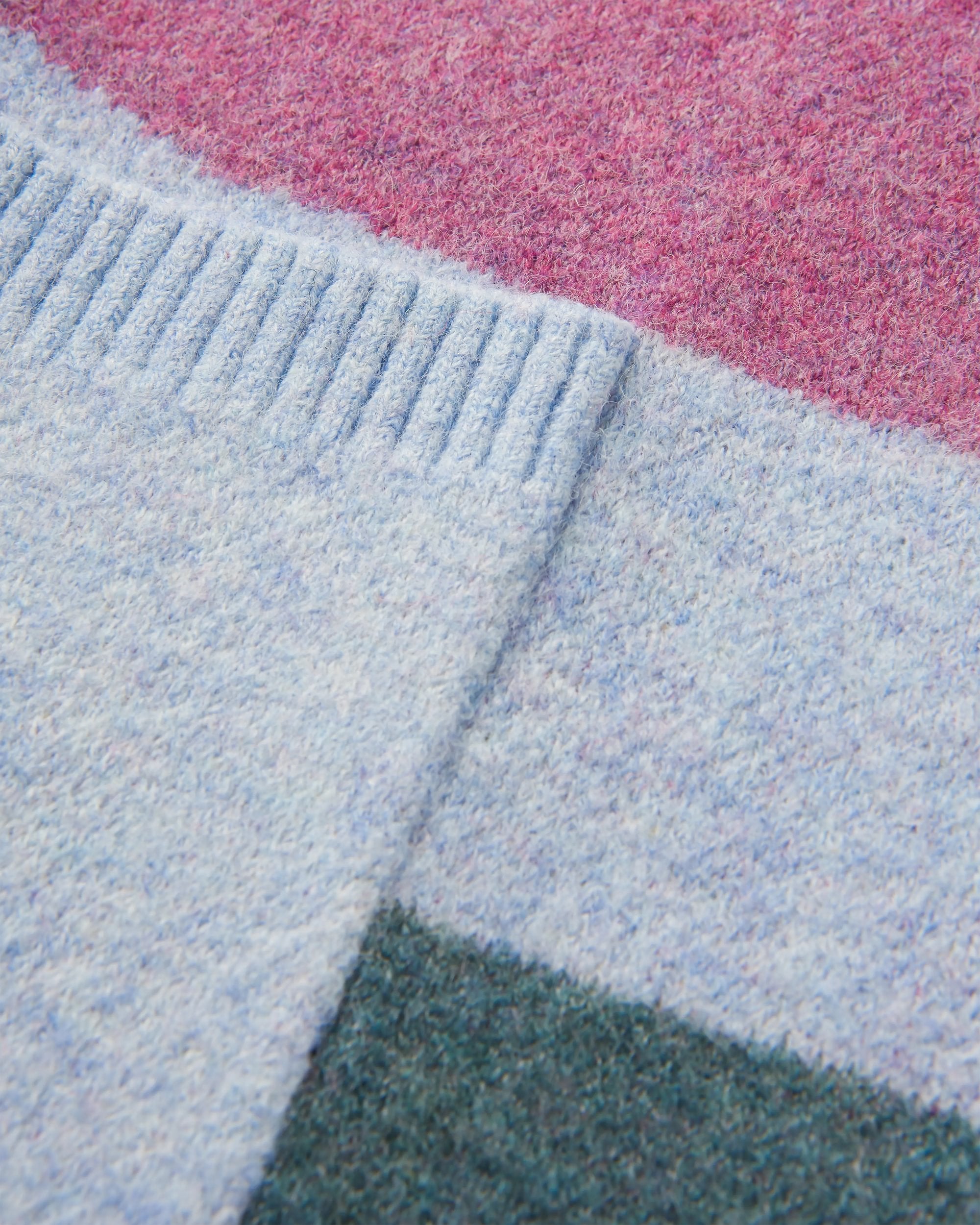 Vista Recycled Knitted Cardigan - Rhubarb - Flatlay