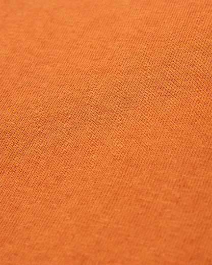 Passenger Recycled Cotton T-Shirt - Sunset Orange - Flatlay