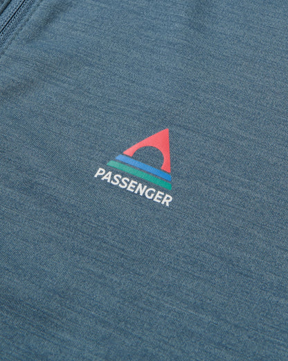 Snowscape Women's Merino Base Layer Top - Storm Grey - Flatlay