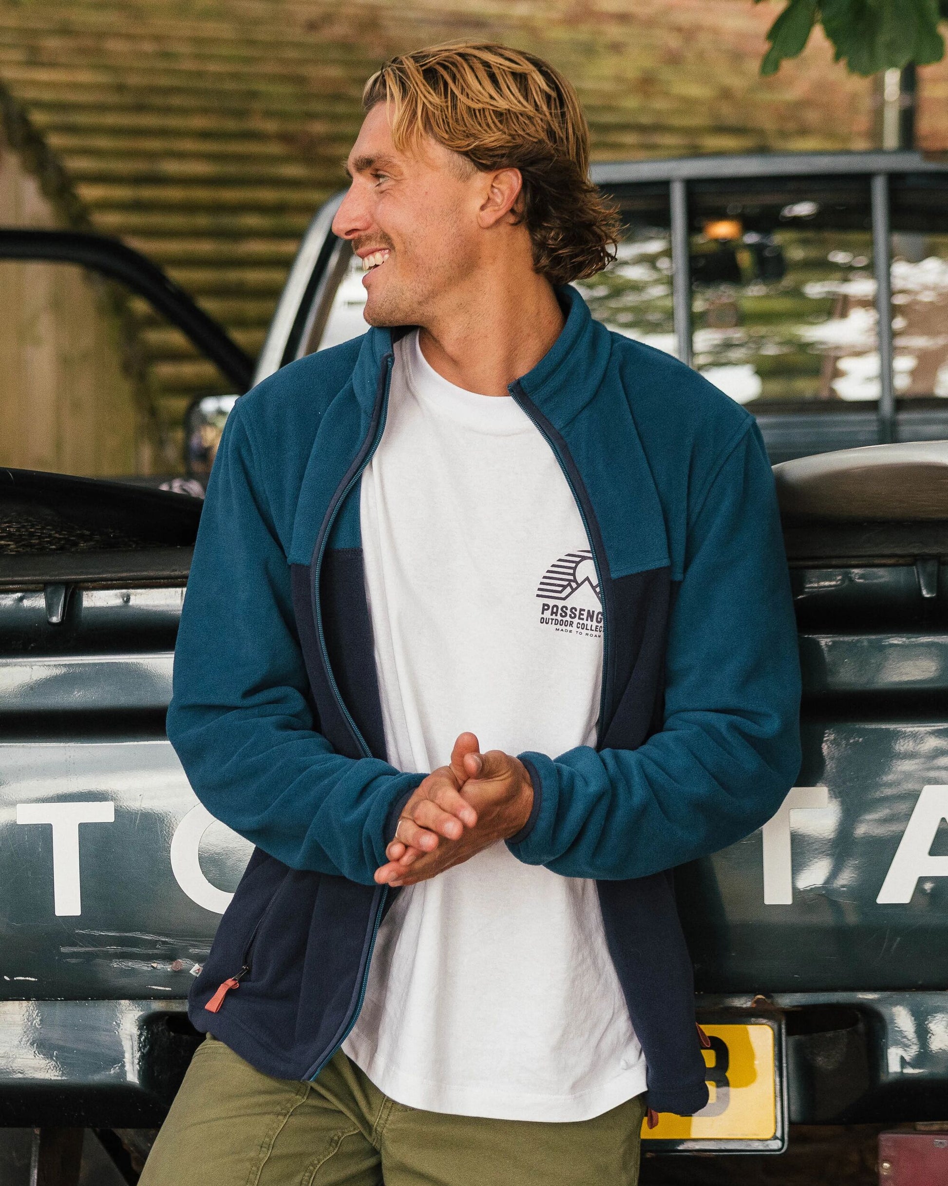 Ridge 2.0 Full Zip Recycled Polar Fleece - Tidal Blue/Rich Navy