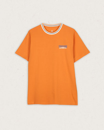 Lauca Recycled Cotton Pocket T-Shirt - Tangerine