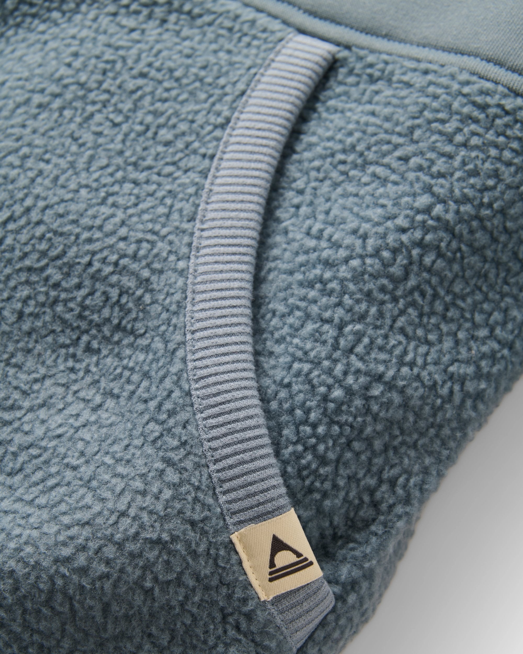 Campout Full Zip Fleece Hoodie - Stormy Blue - Flatlay