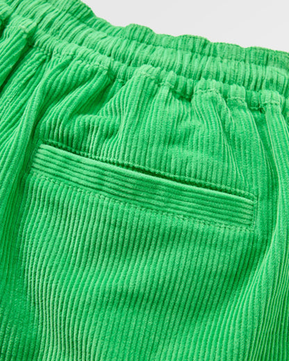 Avian Organic Cord Short 2.0 - True Green - Flatlay