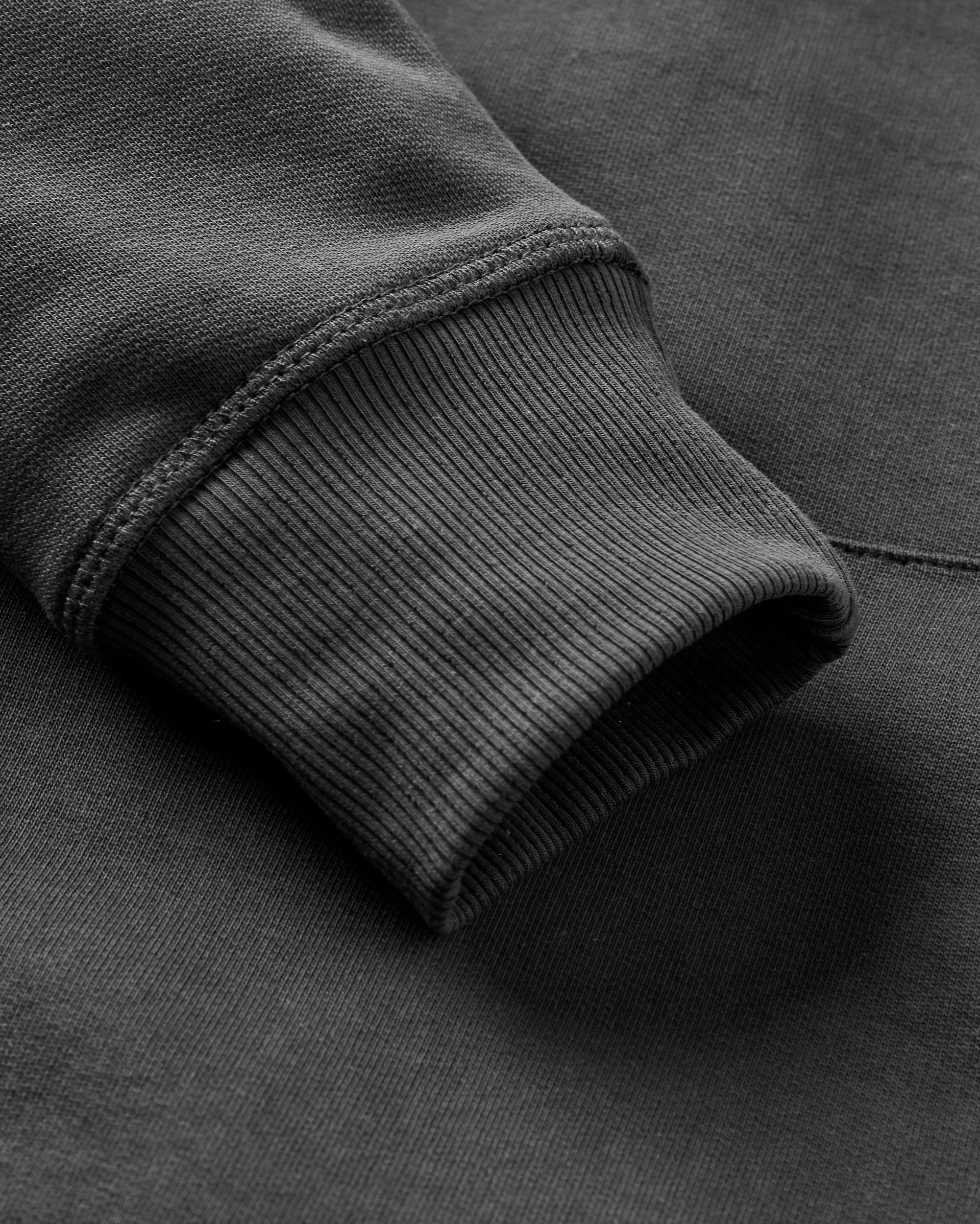 Roamer Recycled Cotton Hoodie - Black - Flatlay