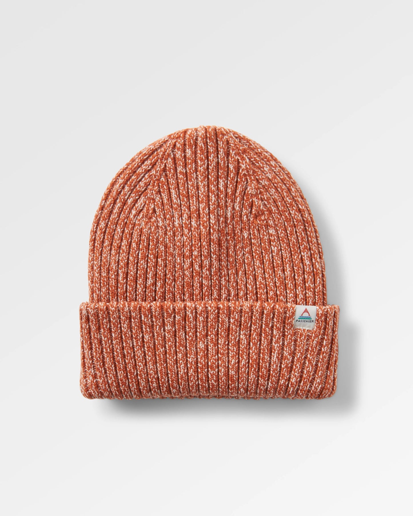 Fisherman Marl Beanie - Burnt Orange