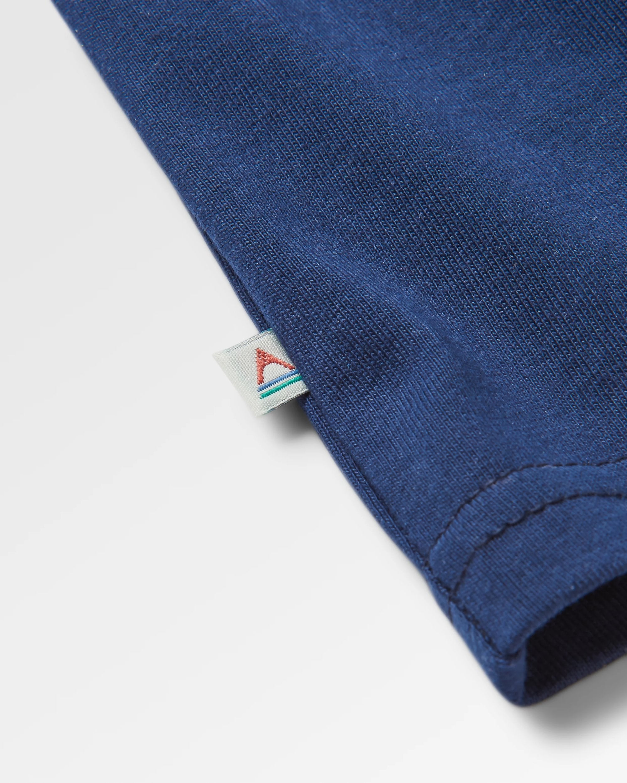 Phoenix Organic Cotton T-Shirt - Rich Navy - Flatlay