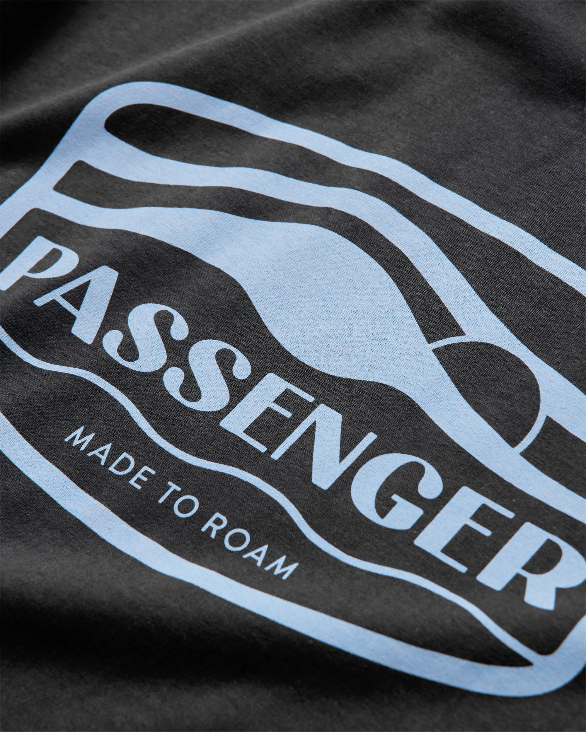 Rambler Recycled Cotton T-Shirt - Black - Flatlay