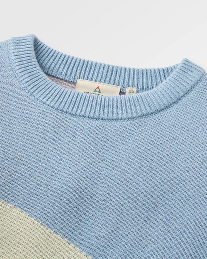 Scenic Knitted Jumper - Scenic Stormy Blue - Flatlay