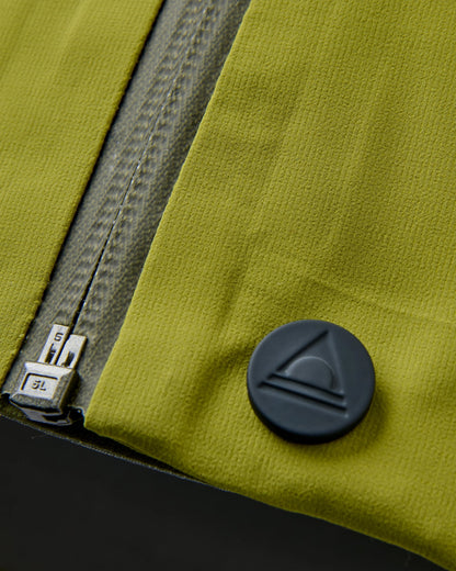 Mens Trailscape 3L Waterproof Jacket - Clover/Tea Green - Flatlay