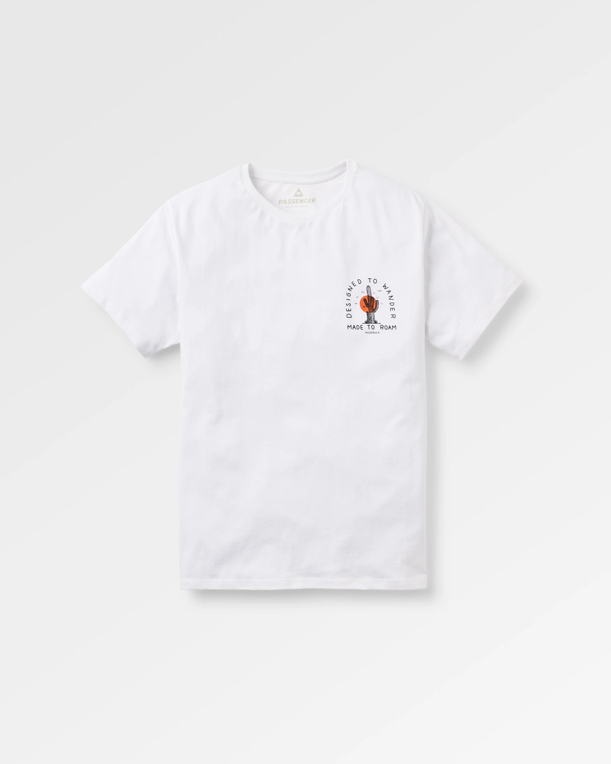 Explore T-Shirt - White - Flatlay