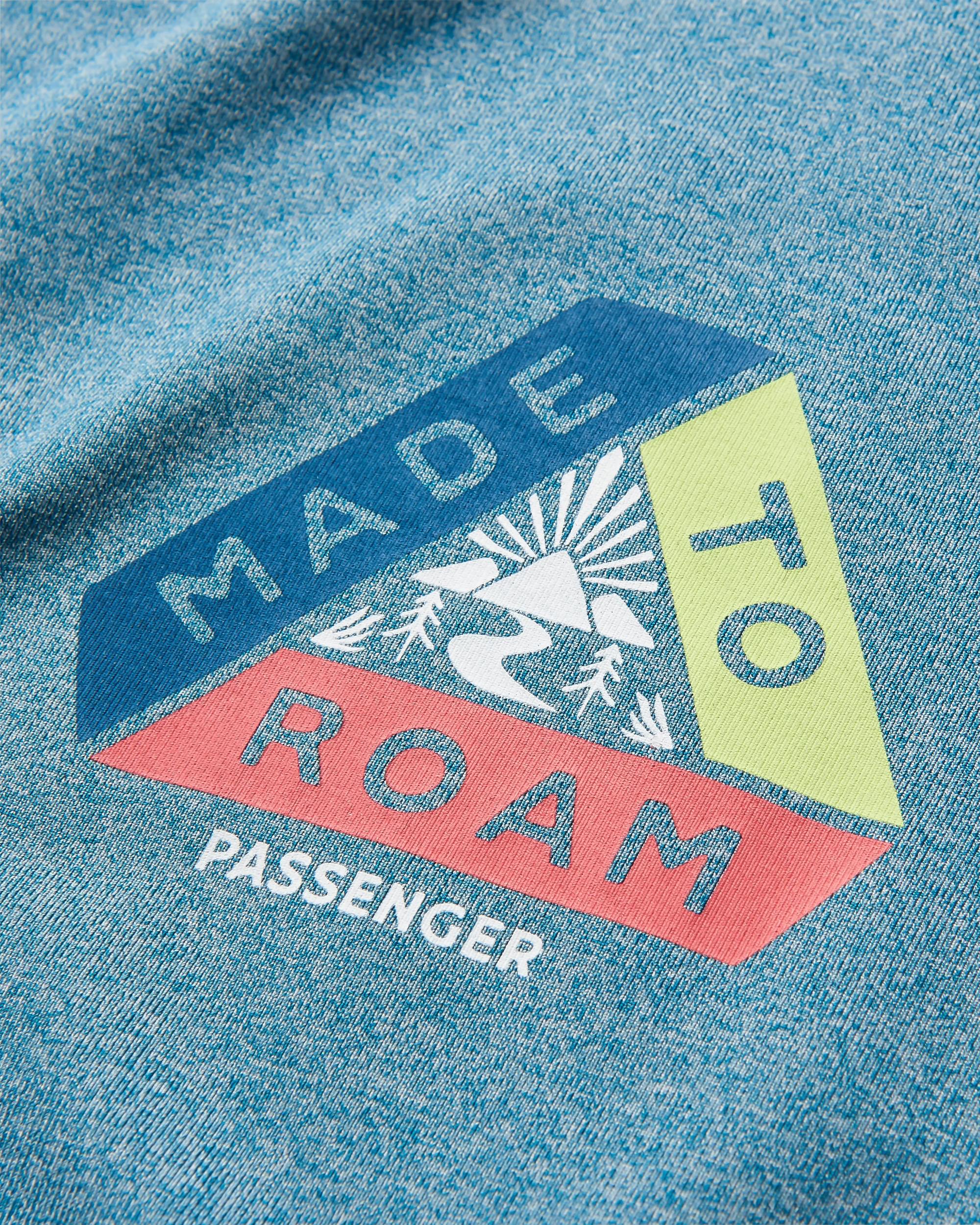 Boardwalk Active Recycled Vest - Blue Steel Marl - Flatlay