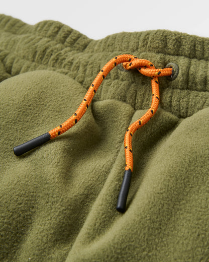 Woodland Polartec® Fleece Jogger - Khaki - Flatlay