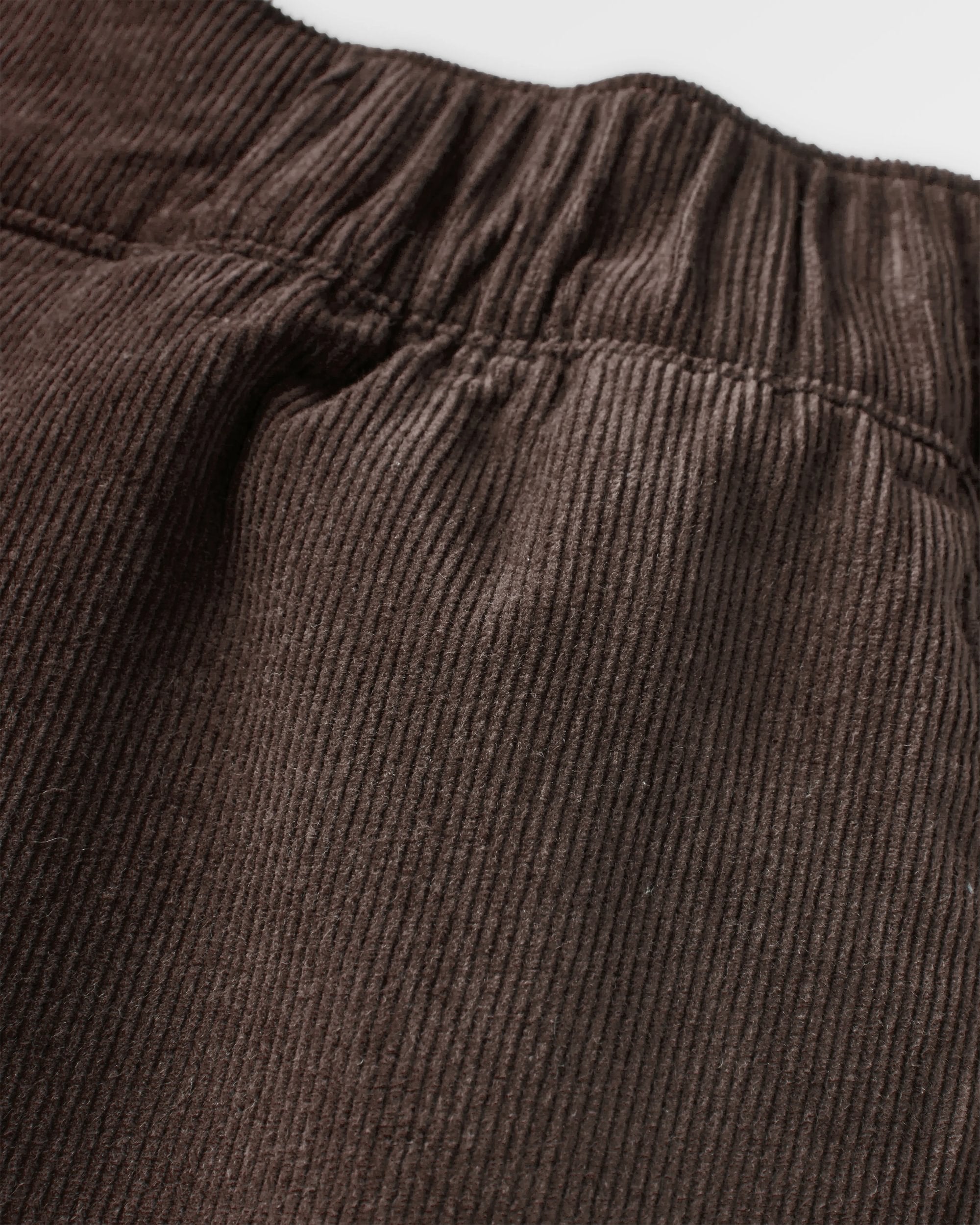 Someday Organic Cotton Corduroy Trouser - Coffee - Flatlay