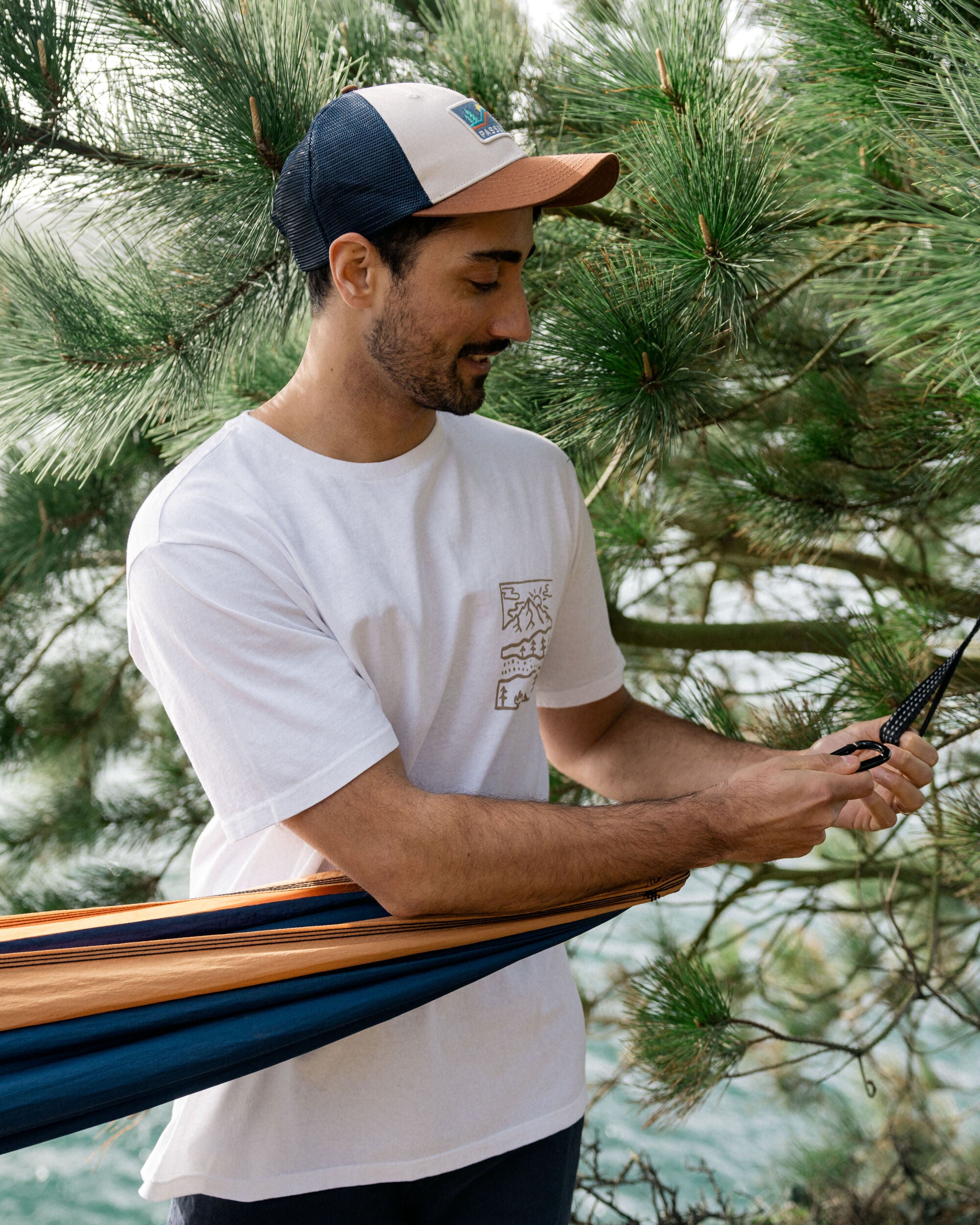 Nature Recycled Cotton T-Shirt - White - Lifestyle